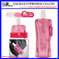 Foldable Plastic Water Bottle with Stainless Steel Ring (EP-B7154)